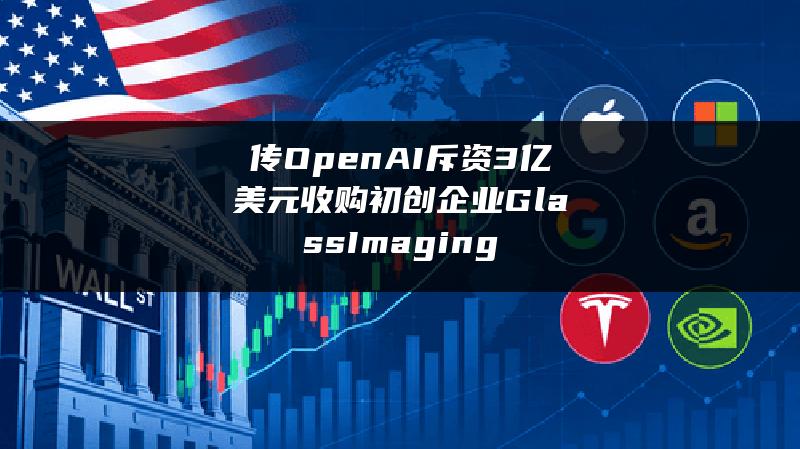 传OpenAI斥资3亿美元收购初创企业Glass Imaging